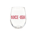 Christmas Vacation Wine Glass Stemless Glass, Nice-Ish, 17oz, Gift Box
