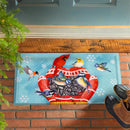 Welcome Bird Friends Embossed Mat