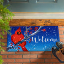Snowy Cardinal Embossed Mat