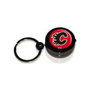 Hockey Puck Flashlight Key Ring, Calgary Flames