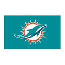 Full Color PVC Mat, 16" x 28", Miami Dolphins