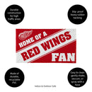 Detroit Red Wings, PVC Mat COLOR, Home of a Fan
