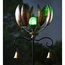 59.5"H Wind Spinner, Copper Leaves