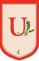 Flag,Applique,Gar,Holiday Monogram U