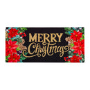 Floral Checkered Merry Christmas Sassafras Switch Mat_x000D_