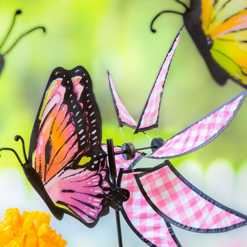 Butterfly Fields Pinwheel Spinner, 3 Assorted,45451