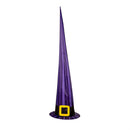 Halloween Witch Hat Fabric Cone with Color Changing Lights