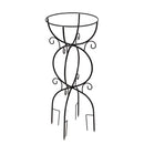 Metal Trellis Bird Bath Stand, Scroll
