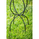 Metal Trellis Bird Bath Stand, Scroll