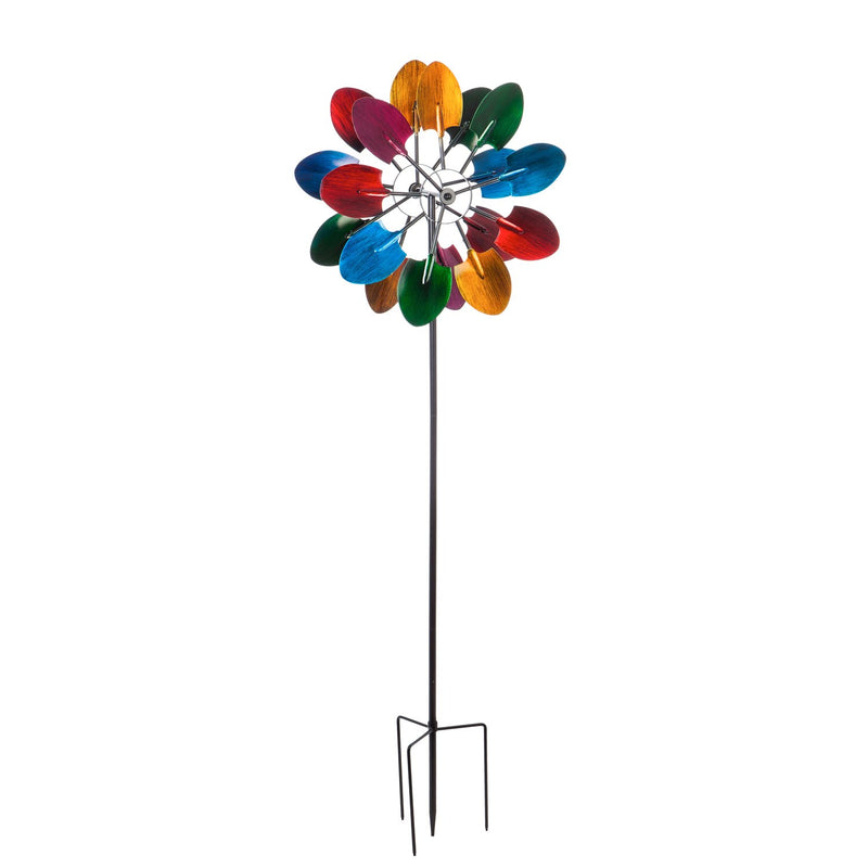 72"H Wind Spinner, Multicolored Shovels,47m2202