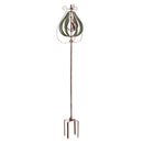 87.5"H Misting Wind Spinner, Copper and Verdigris Tulip,47m3061