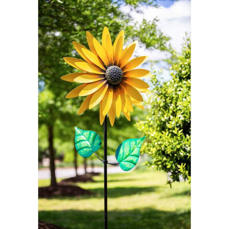 75"H Sunflower Statement Wind Spinner,47m3095