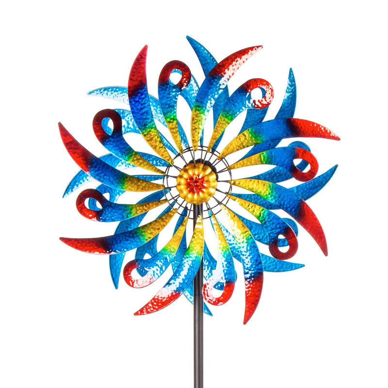 Evergreen Wind,75"H Wind Spinner, Bold Expressions,24x10.25x75 Inches