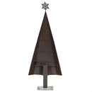 Galvanized Holiday Tree Statue