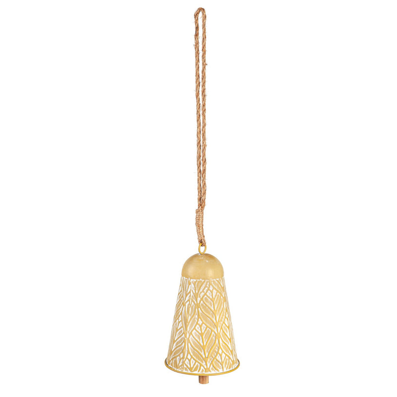 Yellow Rustic Metal Garden Bell,47m4945