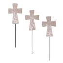 Memorial Garden Stake, Cross Resin Mini Garden Pick, 18"H, CDU