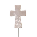Memorial Garden Stake, Cross Resin Mini Garden Pick, 18"H, CDU