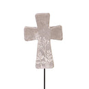 Memorial Garden Stake, Cross Resin Mini Garden Pick, 18"H, CDU