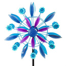 75"H Blue Starburst Wind Spinner