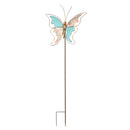 41"H Metal Garden Stake, Decoupage Butterfly
