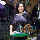 Evergreen Statuary,Mystic Moon Fairy Mushroom Statue,18x7.5x19.75 Inches