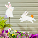 Easter Cotton Tail Metal Garden Stake, 33"H