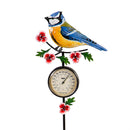 What She Shed Garden Stake, Metal Song Bird Thermometer Garden Stake, 37", CDU