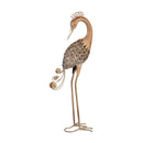 Metal Gold Herons Statue, 40"H