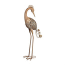 Metal Gold Herons Statue, 40"H