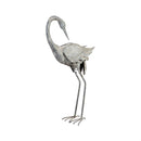 Metal Stone Like Cranes Statue 2 Asst., 43"H