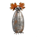 Fall Owl Metal Statue, 17"H