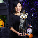 Owl Queen Metal Statue, 20"H