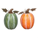 Pumpkin Metal Statue, 12"H