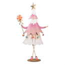Baking Spirits Bright Garden Statue, Metal Statue, Pink Tree, 28"H