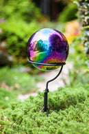 Metallic Wonder Stainless Steel Gazing Ball, Multi-Color Rainbow,47m693
