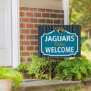 Jacksonville Jaguars Yard Sign, "Fans Welcome"