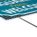 Jacksonville Jaguars Yard Sign, "Fans Welcome"