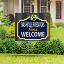 Nashville Predators Yard Sign, "Fans Welcome"