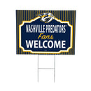 Nashville Predators Yard Sign, "Fans Welcome"