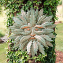 Handcrafted Metal Indoor/Outdoor Green Man Wall Art