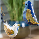 Garden of Wonder Garden Stake, Metal Fancy Bird, 36"