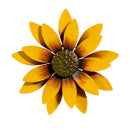 Petal & Plow Wind Spinner, Metal Yellow Sunflower Wall Spinner, 13"