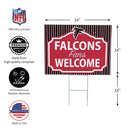 Atlanta Falcons Yard Sign, "Fans Welcome"