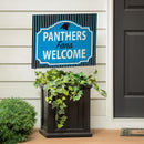 Carolina Panthers Yard Sign, "Fans Welcome"