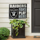 Las Vegas Raiders Yard Sign "Fans Play Here"