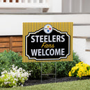 Pittsburgh Steelers Yard Sign, "Fans Welcome"