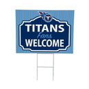 Tennessee Titans Yard Sign, "Fans Welcome"