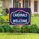 St Louis Cardinals Yard Sign, "Fans Welcome"
