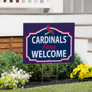 St Louis Cardinals Yard Sign, "Fans Welcome"