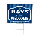 Tampa Bay Rays Yard Sign, "Fans Welcome"